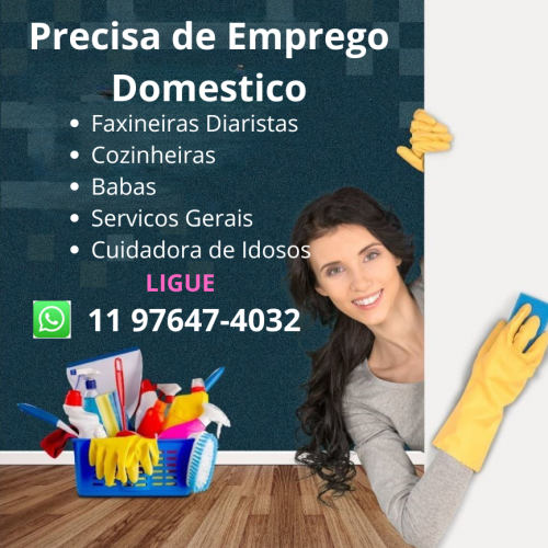 Estamos contratando profissionais domésticos!