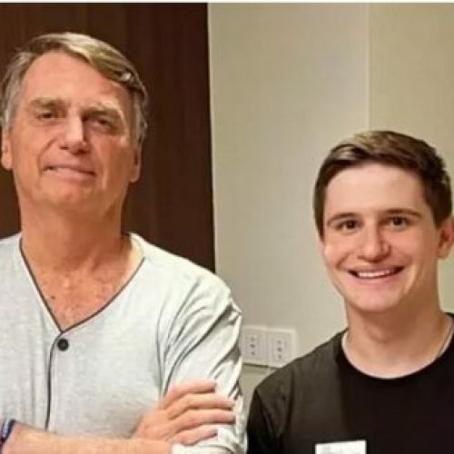 lucas Pavanato e Jair Bolsonaro